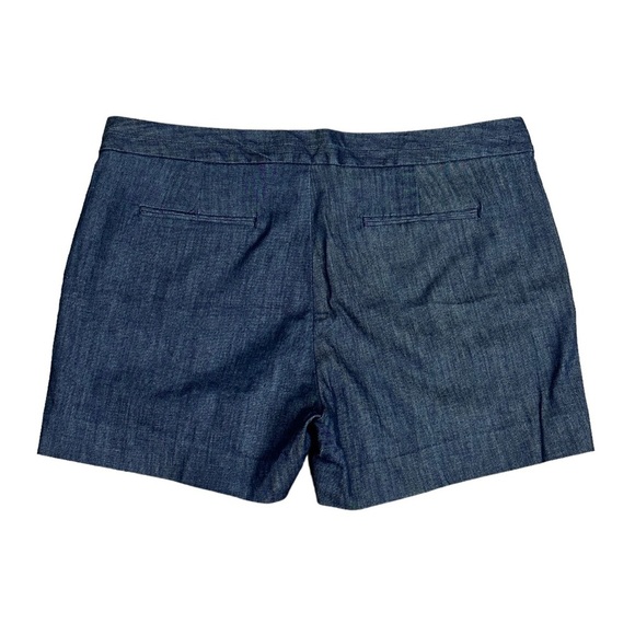 Women's Banana Republic 28 6 Small Shorts Chino Khakis Navy Blue Spandex New - Picture 4 of 8
